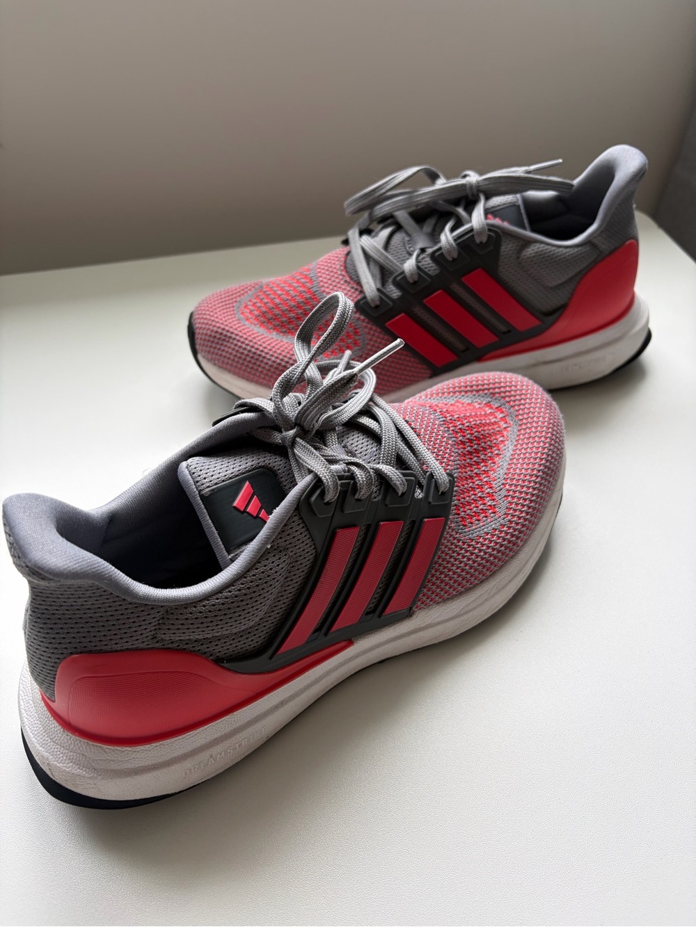Adidas Ultradream DNA Athletic Running Shoes Red Grey Big Kid 7